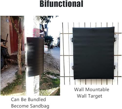 Miniatura 3 de Ala Chun Dummy, tapete de boxeo incluido, almohadilla de objetivo de enfoque de pared, montaje en una pared o tren en un árbol, para entrenamiento