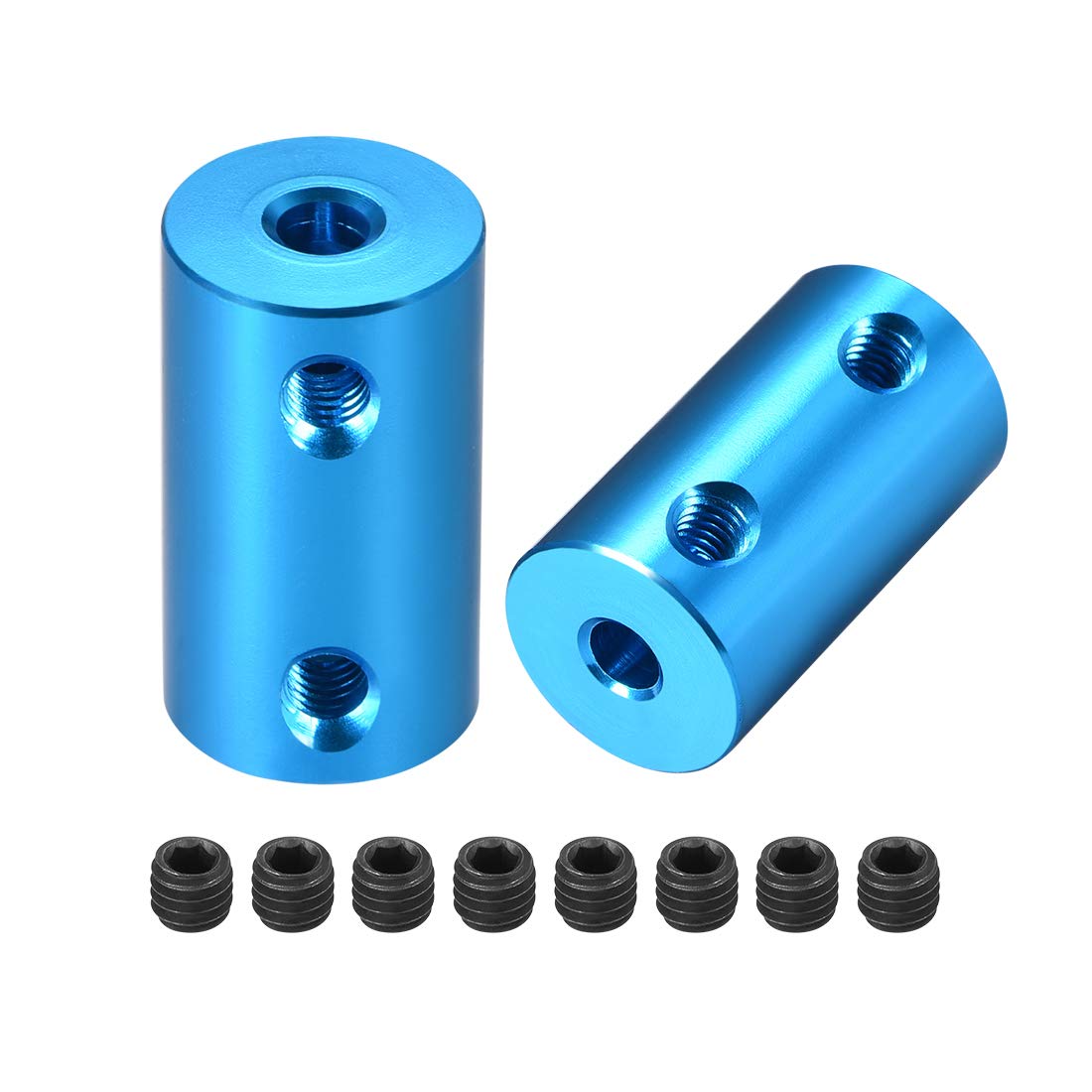 Rigid Shaft Couplers - 1/4" to 8mm Aluminum -15 Rigid Shaft Couplers - 1/4" to 8mm Aluminum -15
