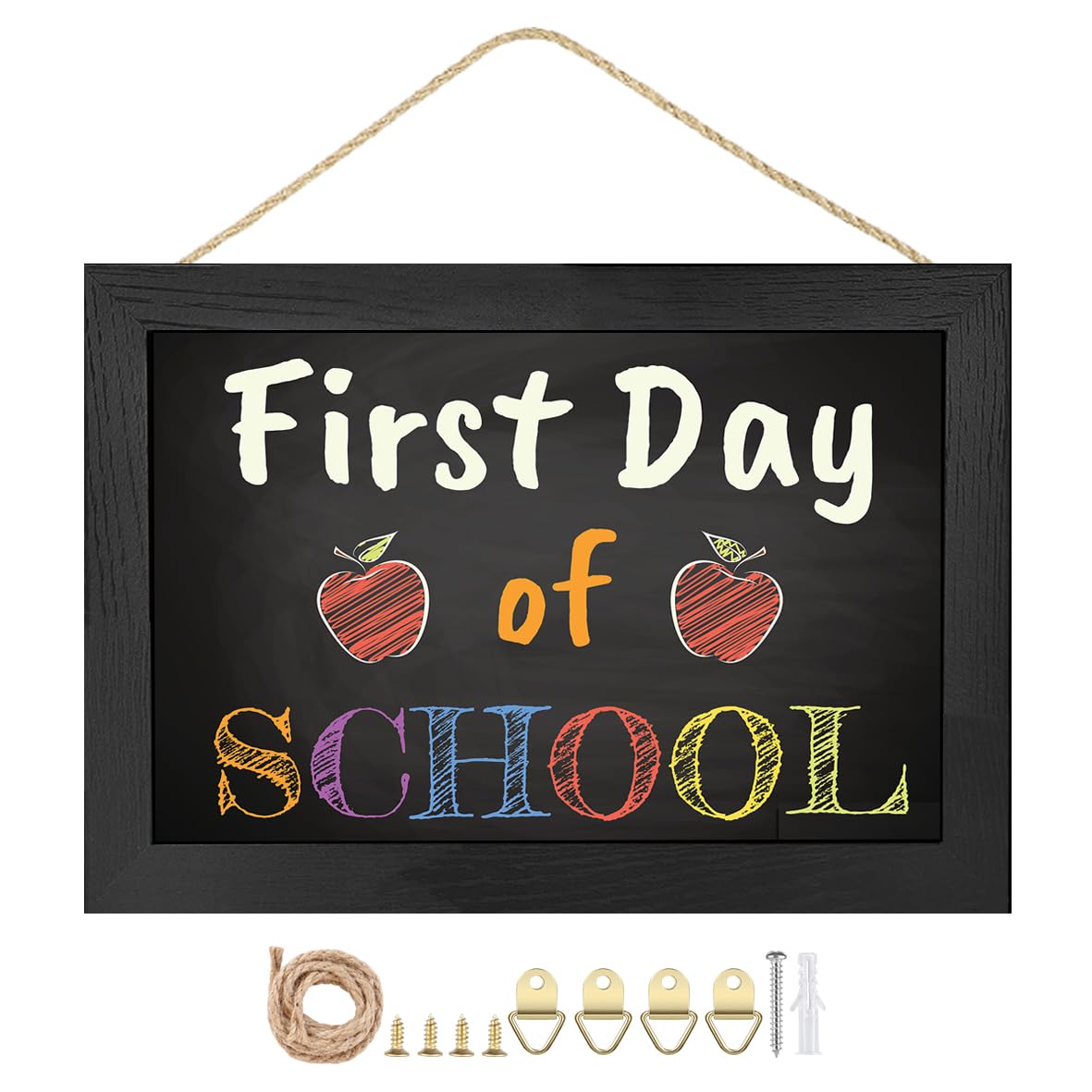 Magnetic Surface Chalkboard, 8.7" * 12.6", Black Wood Frame，Wall Black Board to Use at Home, Office, and Restaurant Sign，Chalkboard-BK2232-US