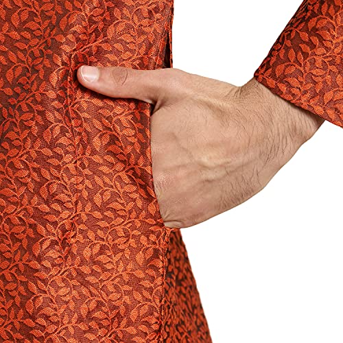 Image of SOJANYA (Since 1958, Men's Silk Blend Grey Kurta Pyjama & Silk Blend Jacket Combo