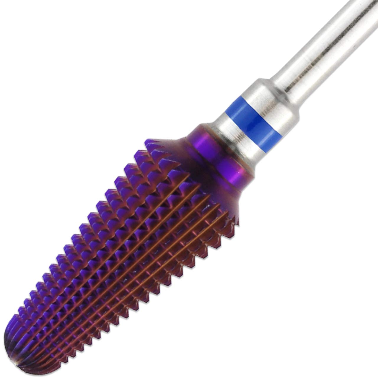 PANA USA 3/32” Purple Tornado Nail Carbide Drill Bit - Fast Remove for Acrylic or Hard Gels Remover Professional Manicure Pedicure Rotary Tool- Extra Coarse