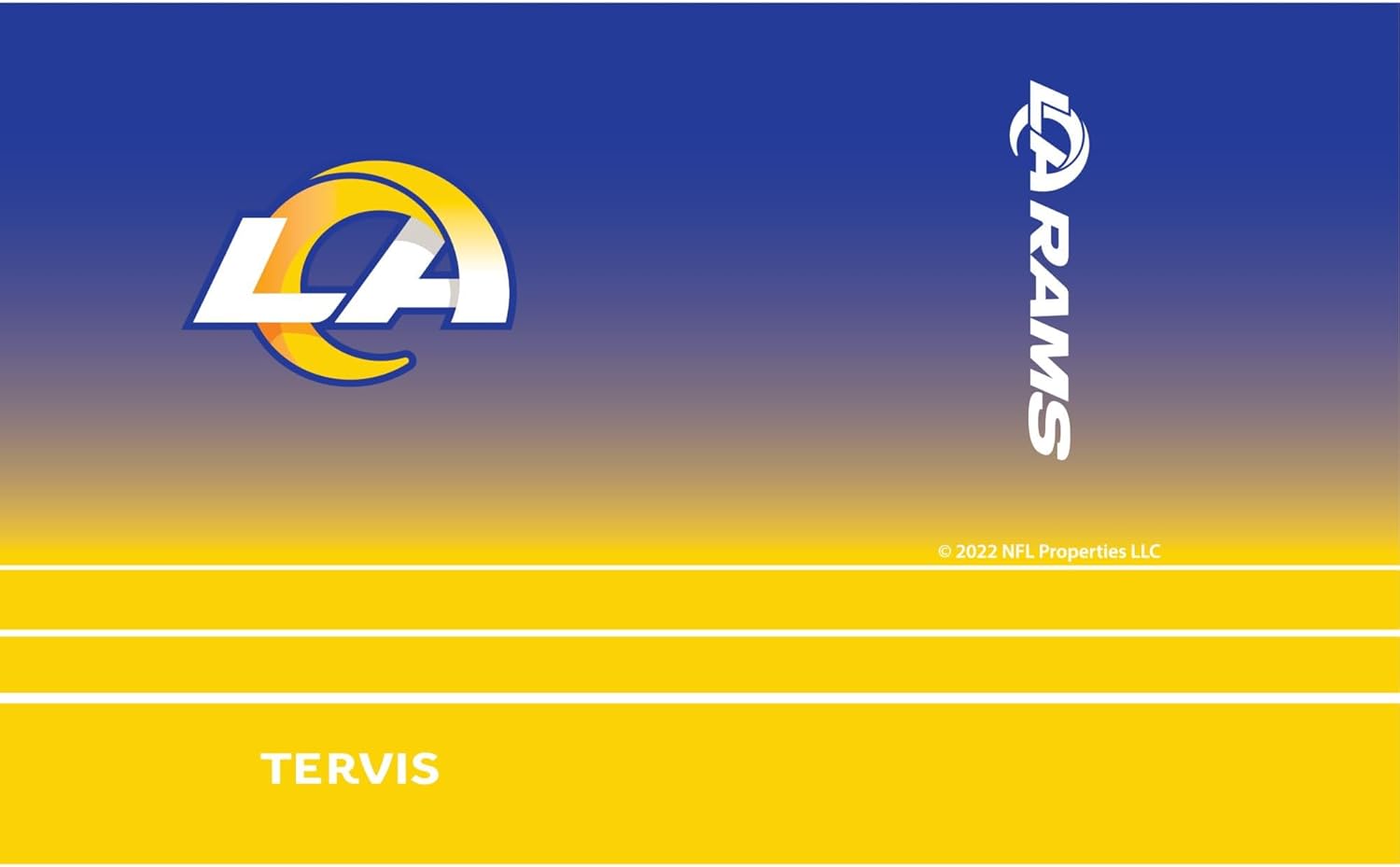 Tervis Traveler NFL Los Angeles Rams - Ombre Triple Insulated Tumbler Travel Cup Keeps Drinks Cold & Hot, 20oz, Stainless Steel - Image 2