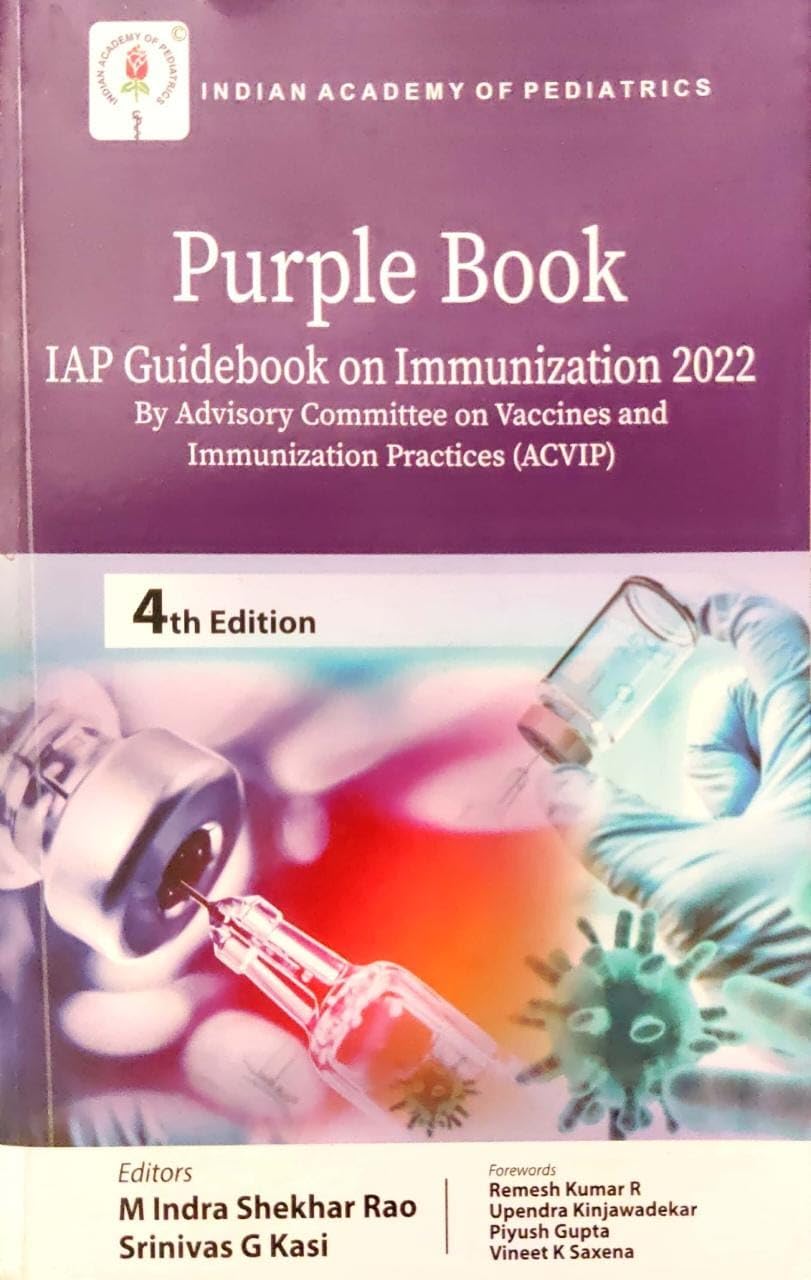 Purple Book IAP Guidebook on Immunization 2022