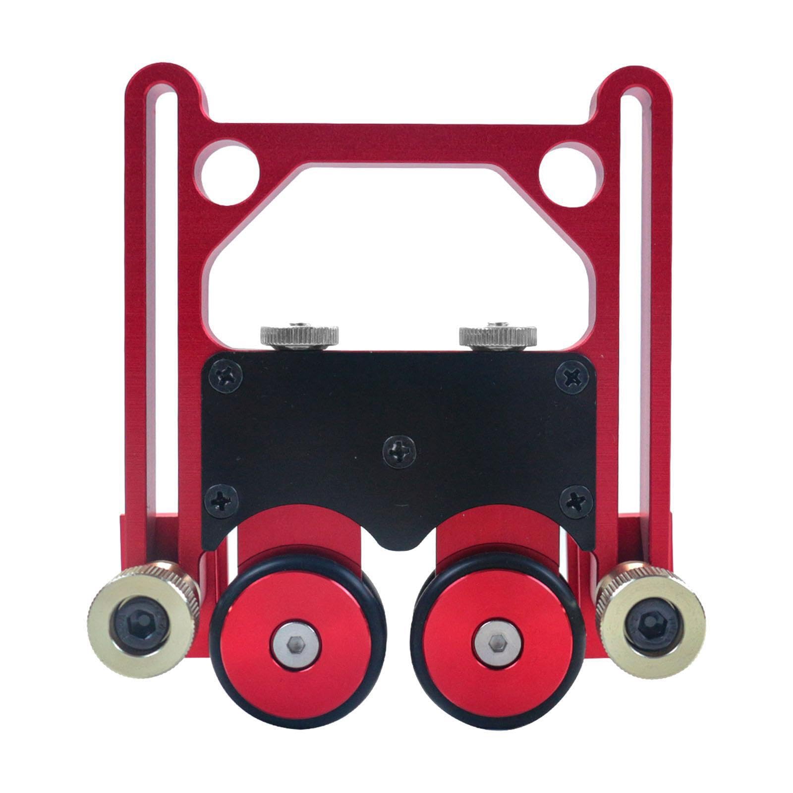 Pixzcsa Durable Table Saw Jig Guide Roller Double Wheel Bearing Woodworking
