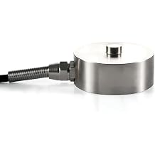 Single Point Load Cell Sensor,Bellows Type Design,Test Compression Force,Weight Pressure Sensor,Diameter 51mm*25mm with 3m Cable High Accuracy 0.2% Range 0-3000KG