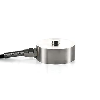 Single Point Load Cell Sensor,Bellows Type Design,Test Compression Force,Weight Pressure Sensor,Diameter 51mm*25mm with 3m Cable High Accuracy 0.2% 0-5000KG