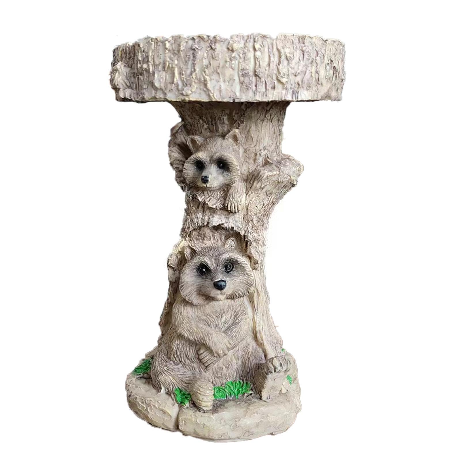 Mangeoire à oiseaux design ornement de jardin et statue d'animal extérieur