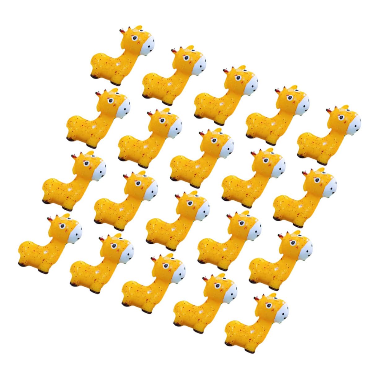 POPETPOP 60 Piezas Estatua de Jirafa Plantas en macetas Animales estatuilla Animal de la Selva pequeña Figura de Jirafa Adorable Mini estatuilla Animales en Miniatura de Escritorio Resina