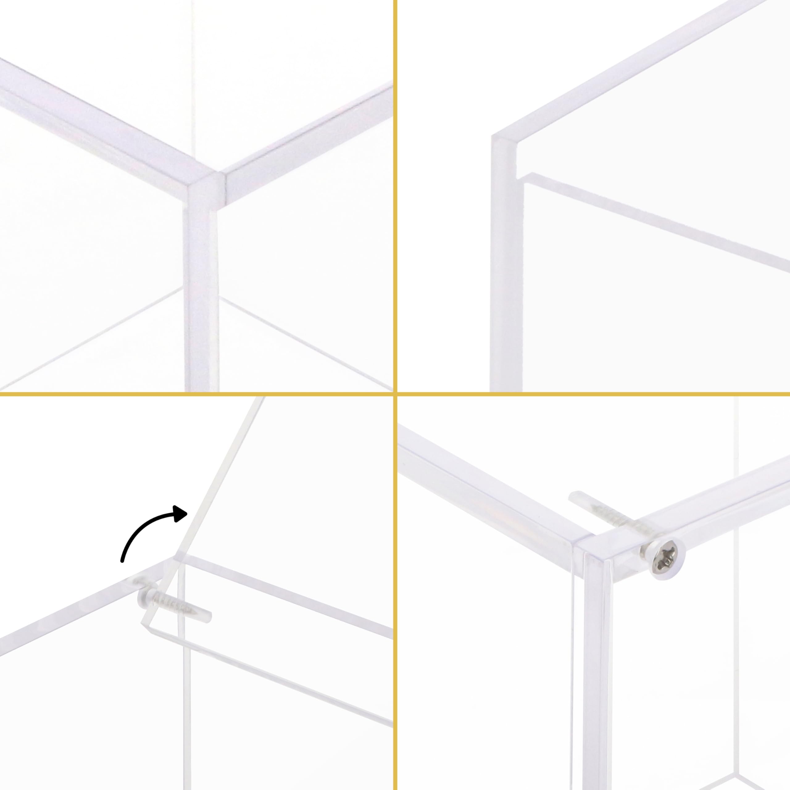 Exzact Cubo para cápsulas de café de acrílico de 15 cm, organizador de cápsulas de café, soporte transparente para cápsulas, almacenamiento multifunción