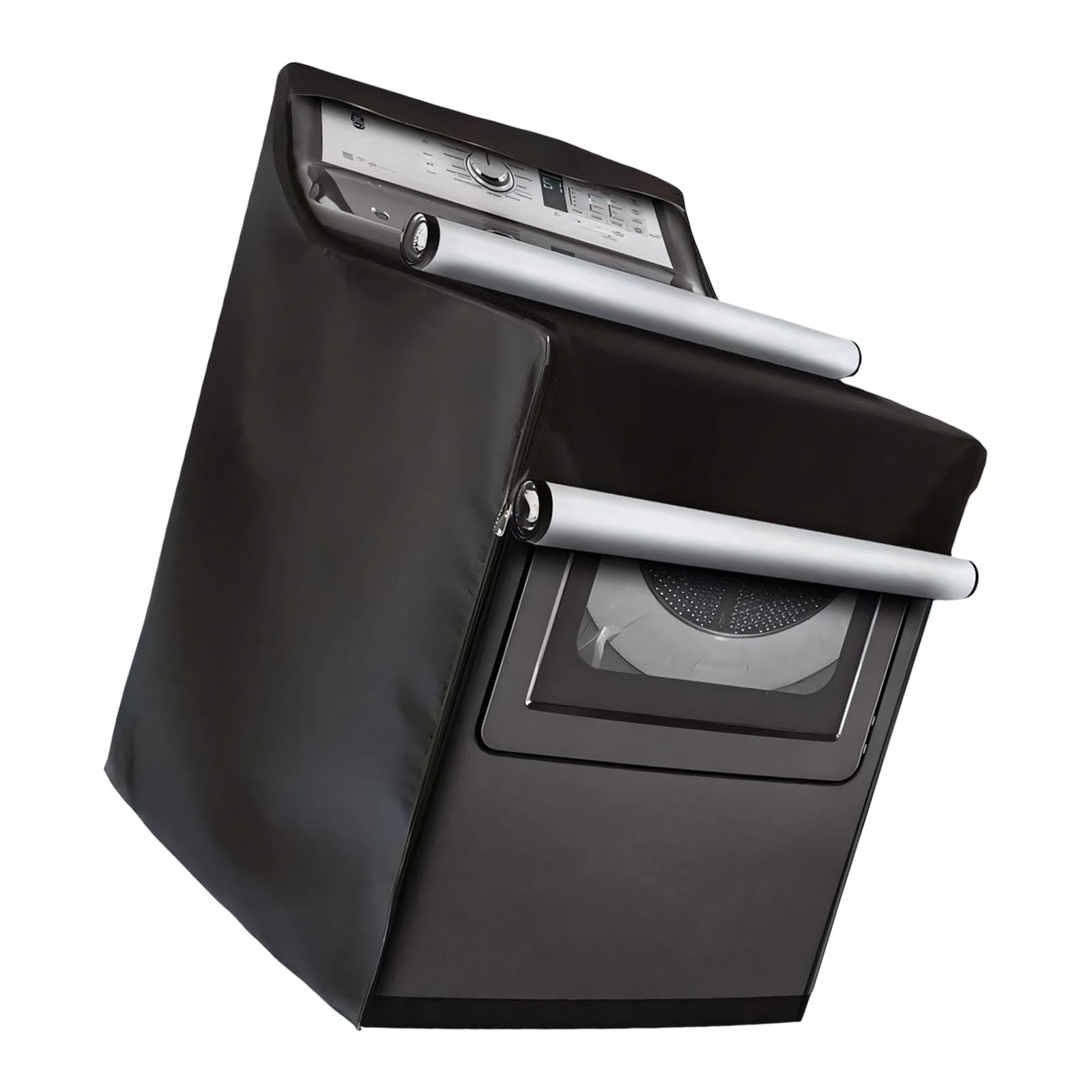 Hsioluted Black Water Resistant And Resistant Washing Machine Cover Made From 210D Oxford Fabric Includes Closure For Top Load And Front Load Washers Top Washer Cover