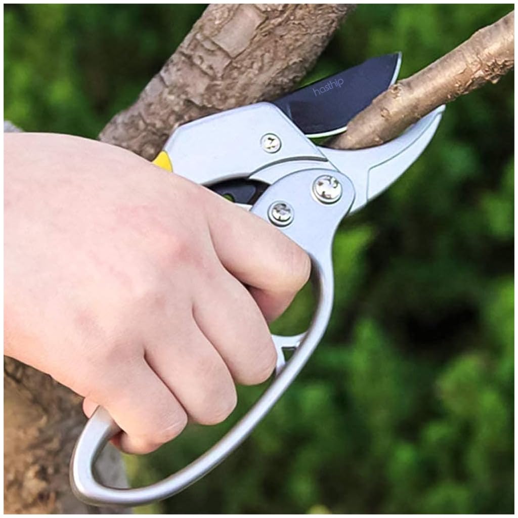 HASTHIP® Garden Pruner Stainless Steel Blade With Safety Lock For Plants 2