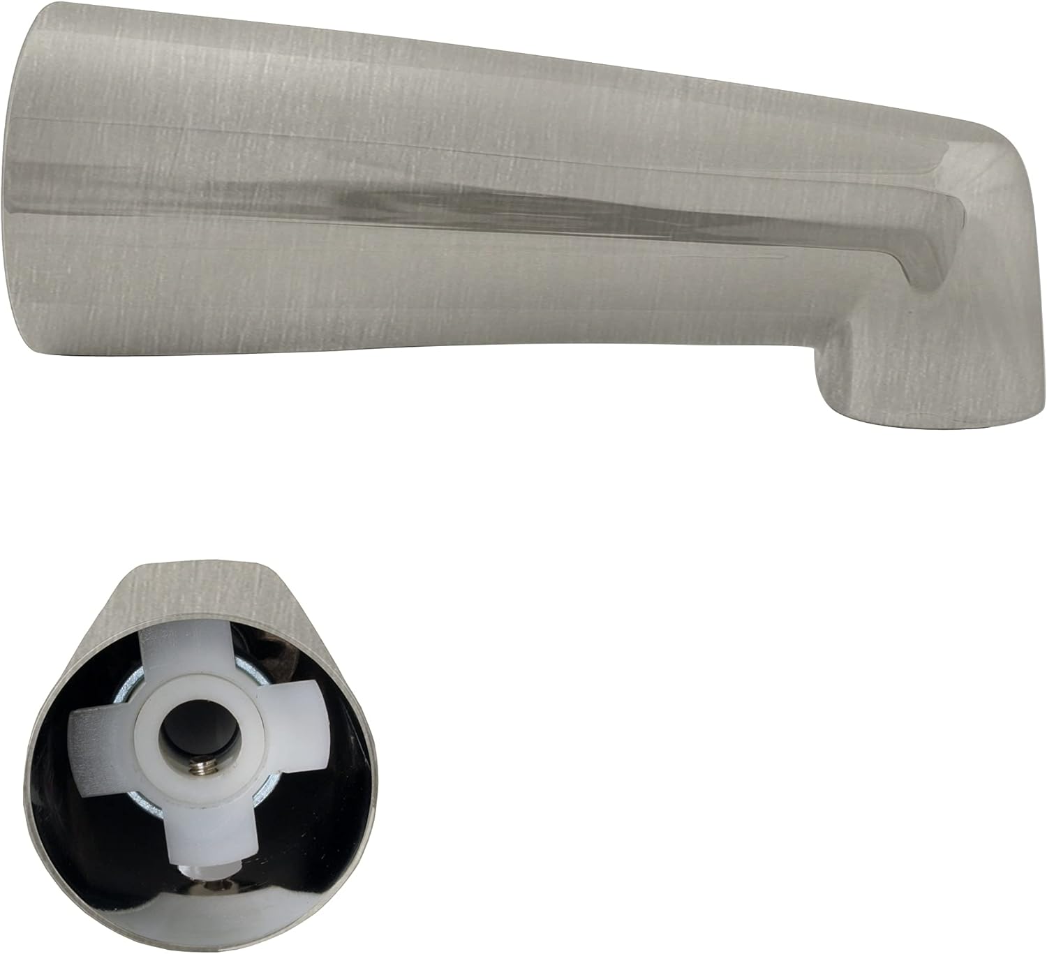 Westbrass 7" Tub Spout for Copper Pipe, Polished Chrome, E5074-1F-26