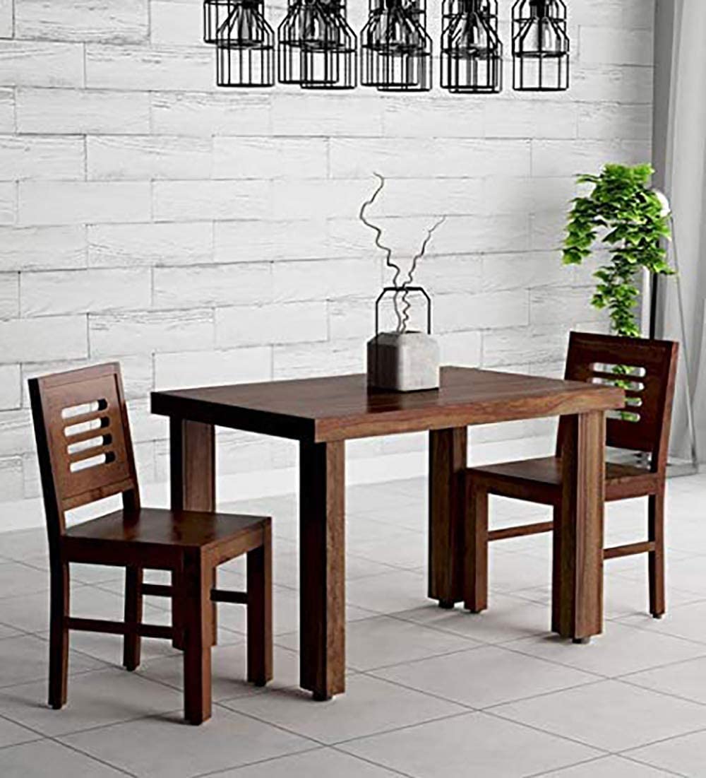 Wooden 2 Seater Dining Table Set with 2 Chairs for Dining Room Living Room |Sheesham Wood Two Seater Dining Table with Chair for Home Hotel Office | Brown | dining room sets ||2 seater dining table ||dinning table ||dining chairs|| 2 seater dining table set|| dining table|| dining table 2 seater ||dining table chair ||dinning chair ||dining table 2 seater with chairs || dining table 2 seater with chairs and bench || best dining table hotel home
