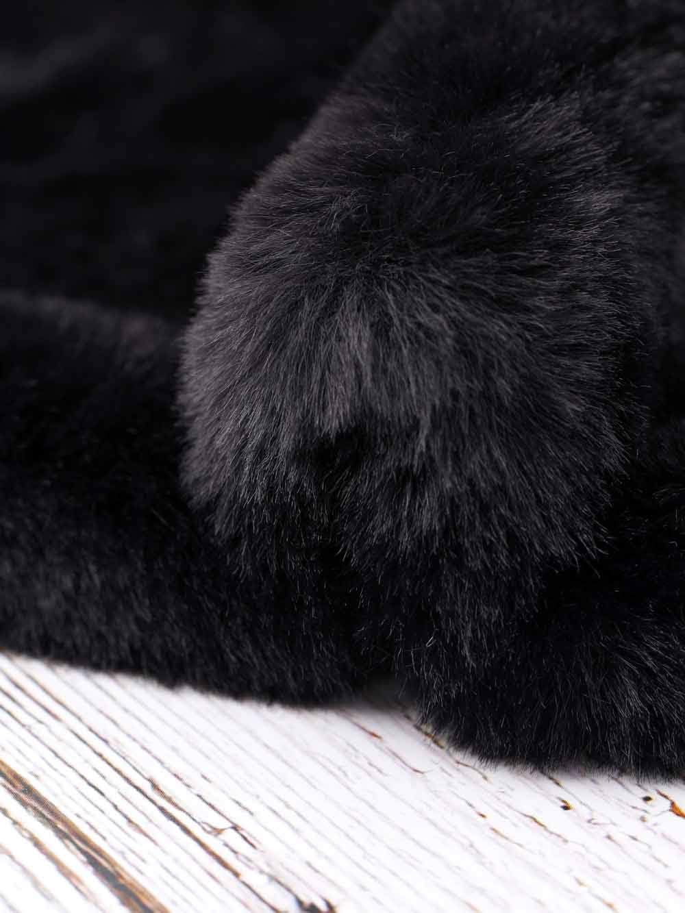 Women's Wedding Faux Fur Shawl Bride Fur Wraps Evening Dresses Faux Stole for Bridal - Image 4