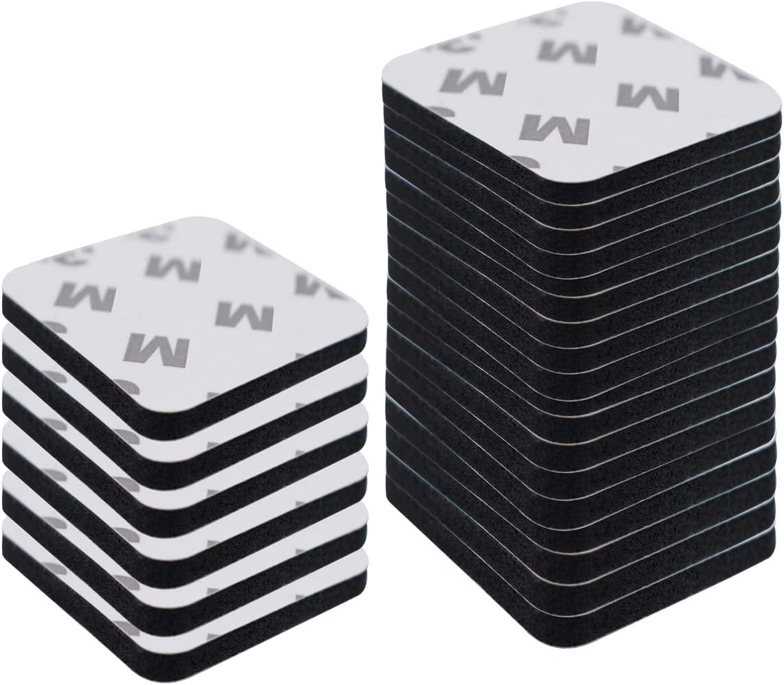 MiDube 60PCS Black Double Sided Foam Tape Strong Pad 1.58" Diameter Self-Adhesive Mounting Suitable for Surface, Thickness and Smooth, Wood, Metals, Glass, Papers, Paints, Plastics and Fabrics