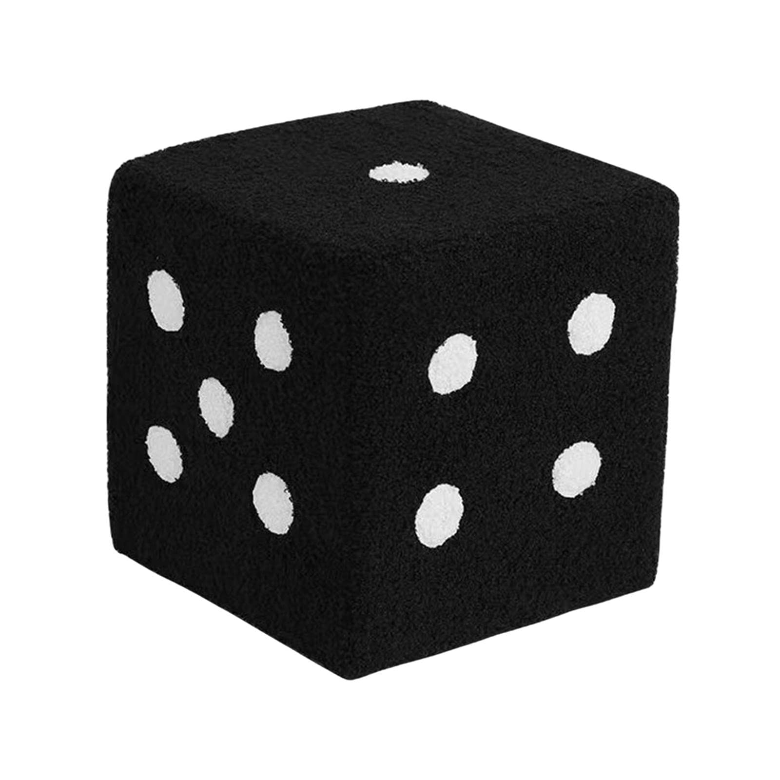 Dices Stool Change Shoe Stool Stable Foot Rest Stool for Home Office Bedside Black Large| Ottomans, Footstools & Poufs|Home & Garden-image-1