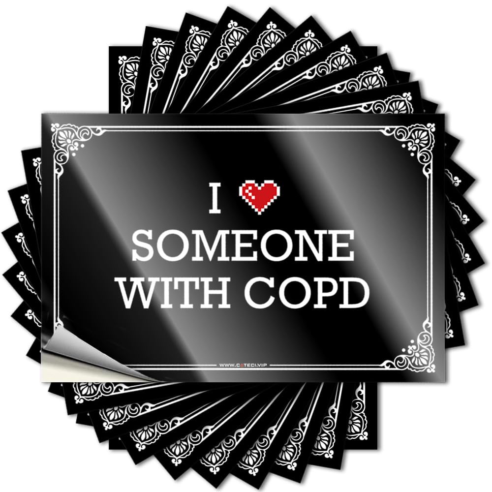Bumper Winter Easy Apply | I Love Someone with COPD Fire Hat Peel and Stick(12X18CM)