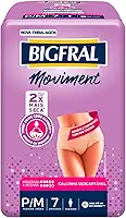 Roupa Íntima Bigfral Moviment Feminina P/M 7 Unidades