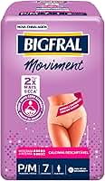 Roupa Íntima Bigfral Moviment Feminina P/M 7 Unidades