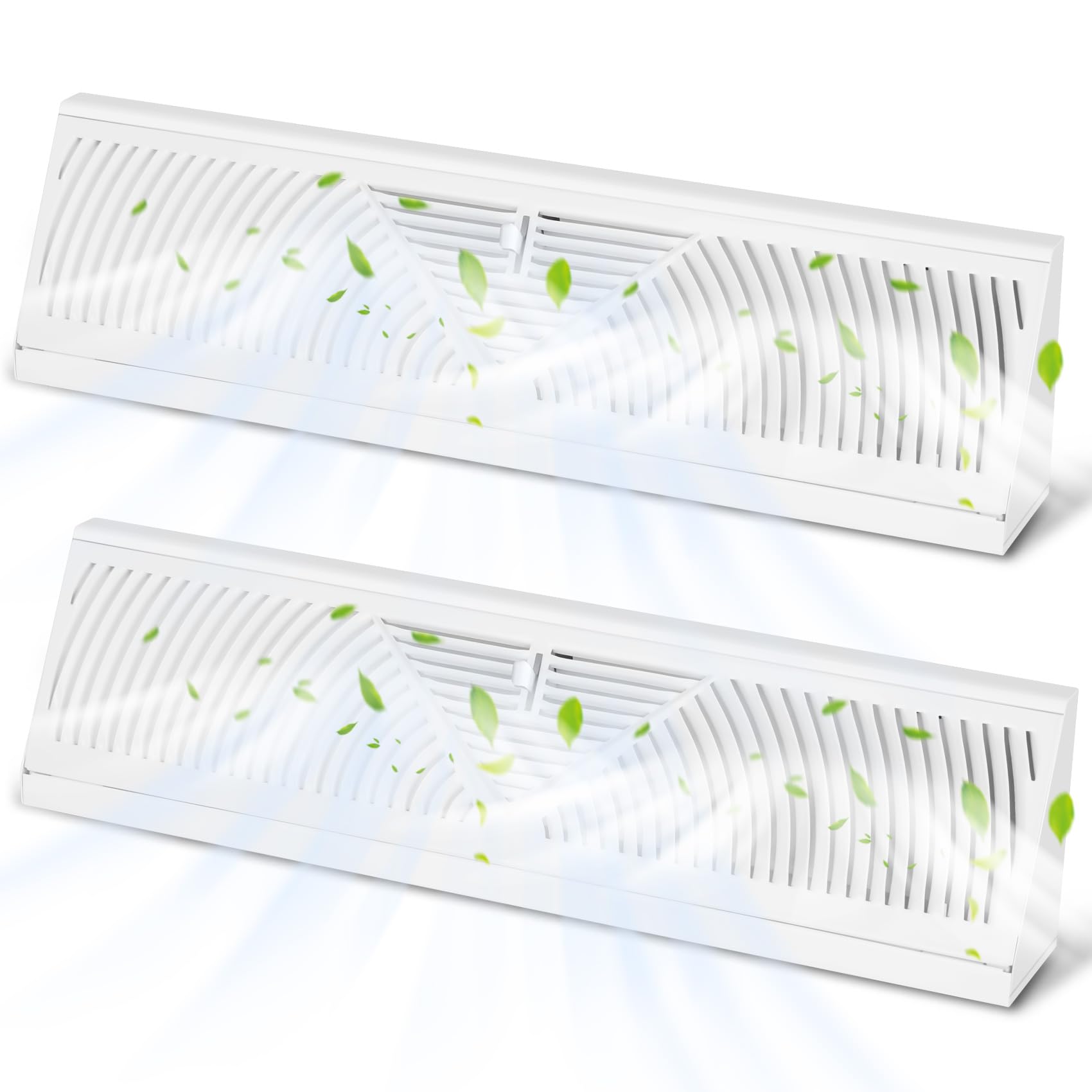 Aremae 2 Pack 18 Inch Baseboard Register Duct Opening Size Vent Cover