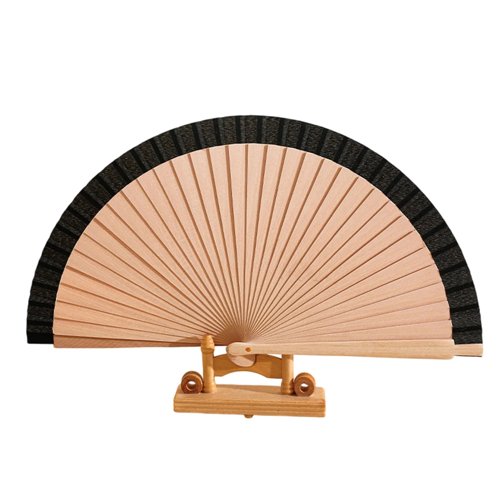 RGYBAO Decorative Hand Fan,Folding Fan Wooden Hand Foldable Handheld for Photography Props,Dance Home Decors