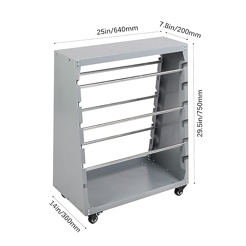 Miniatura 2 de Dispensador de cable de alambre con 6 varillas de múltiples ejes, soporte de carrete de alambre para industria eléctrica, almacenamiento de pantalla