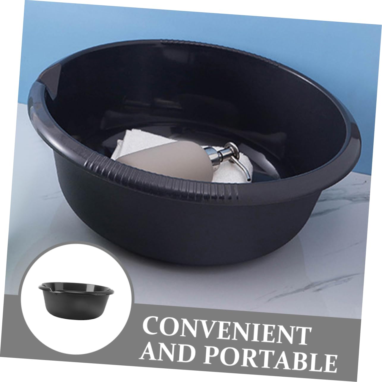 Bañera De Lavado Multifuncional para Baño y Cocina Cuenco De Almacenamiento para Higiene Personal