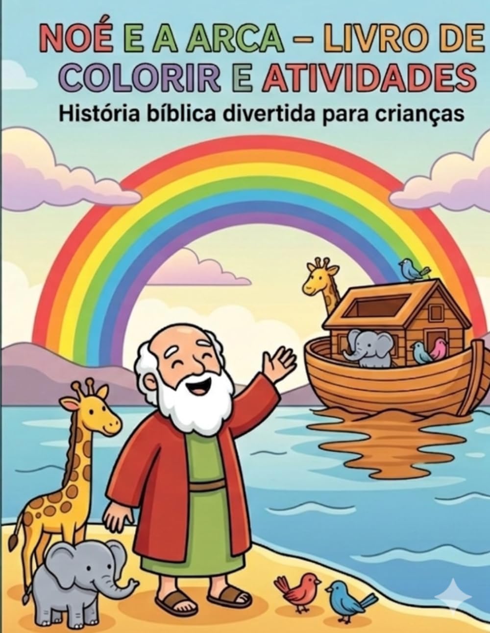 Noé e a arca: Livro de colorir e atividades