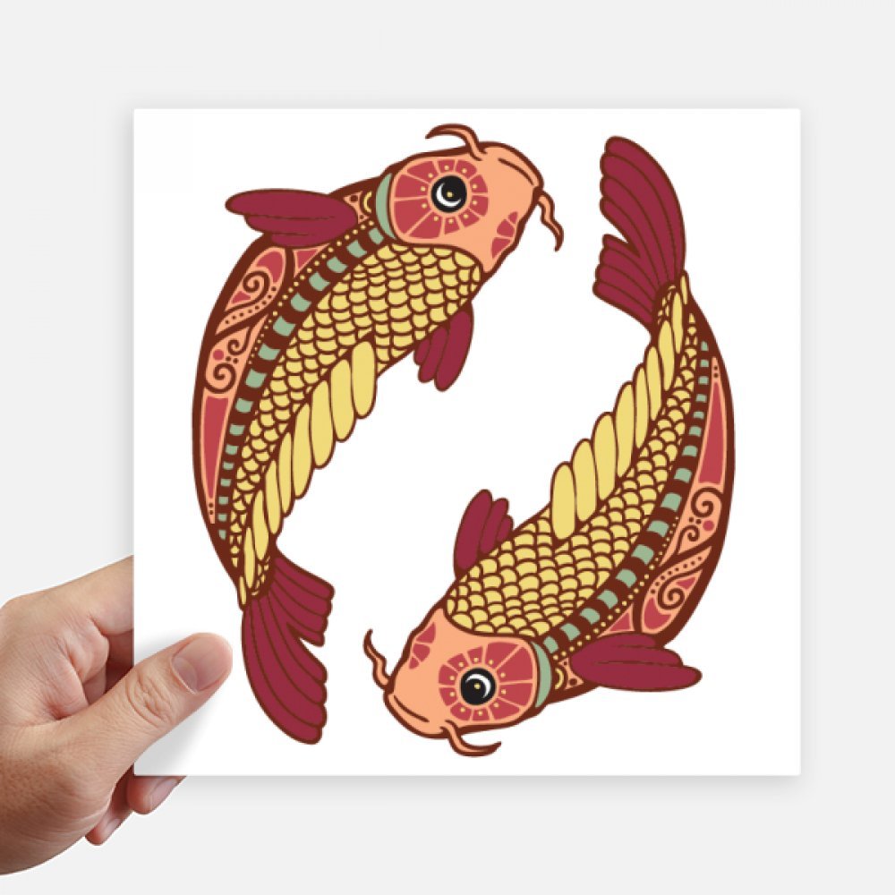 Autocollant Poissons Constellation 20 cm pour personnaliser une valise difficile à repérer