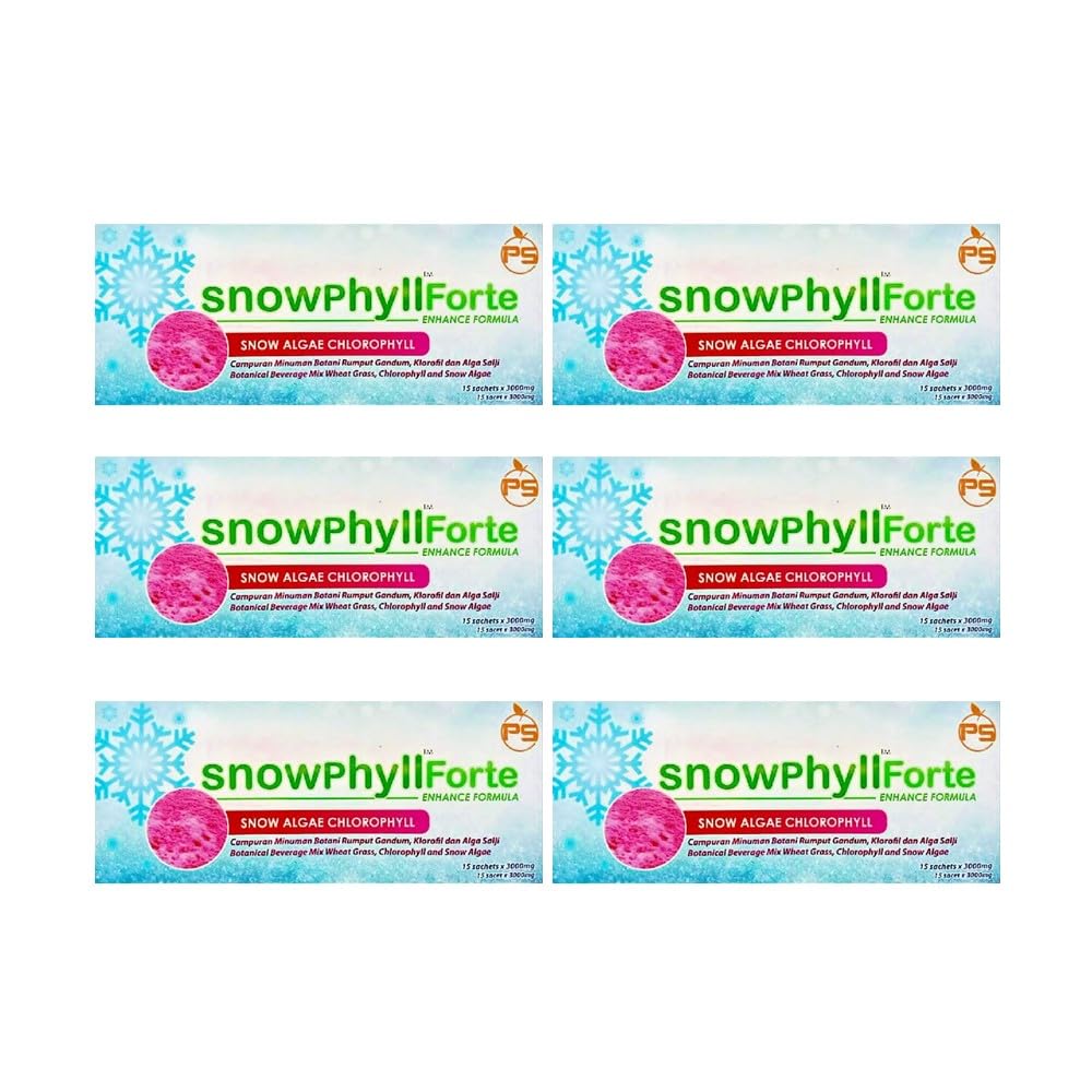 6 Packs Phytoscience Snowphyll Forte (15 Sachets x 3000mg/Pack)