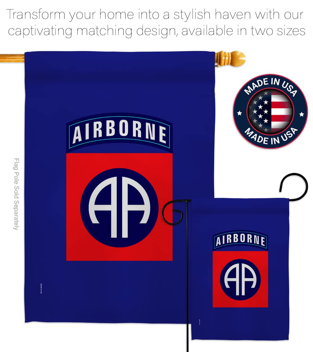 US military U.S. Army 82nd Airborne Division Flag Armed Forces Double-Sided Lawn Decoration Gift House Garden Yard Banner United State American Military Veteran - Image 4
