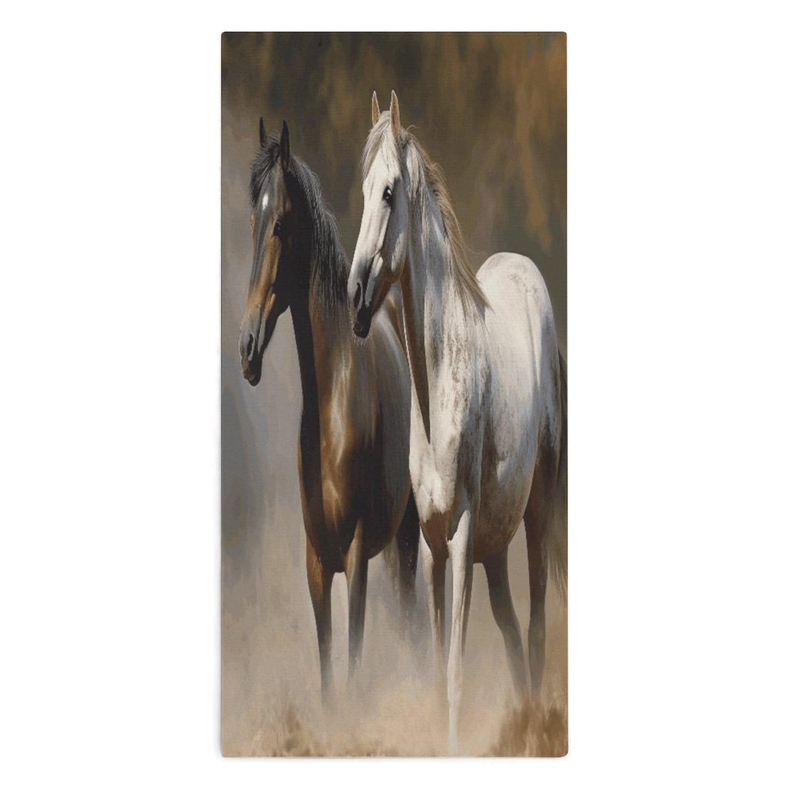 YUXBVKRS Horses Animals Hand Towels for Bathroom 14x29 Inch