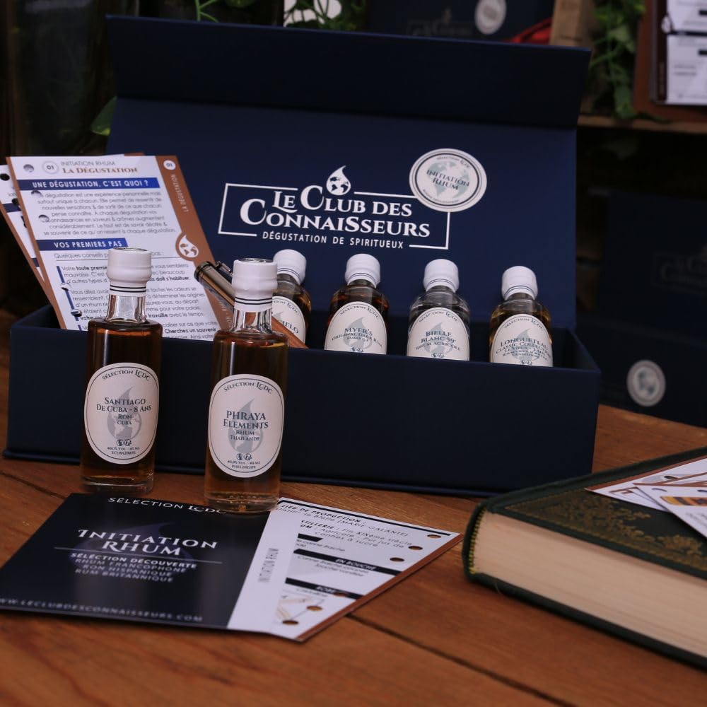 Coffret Dégustation Initiation Rhum 6 x 40ml - En Solo Ou En Duo - Coffret Cadeau Homme