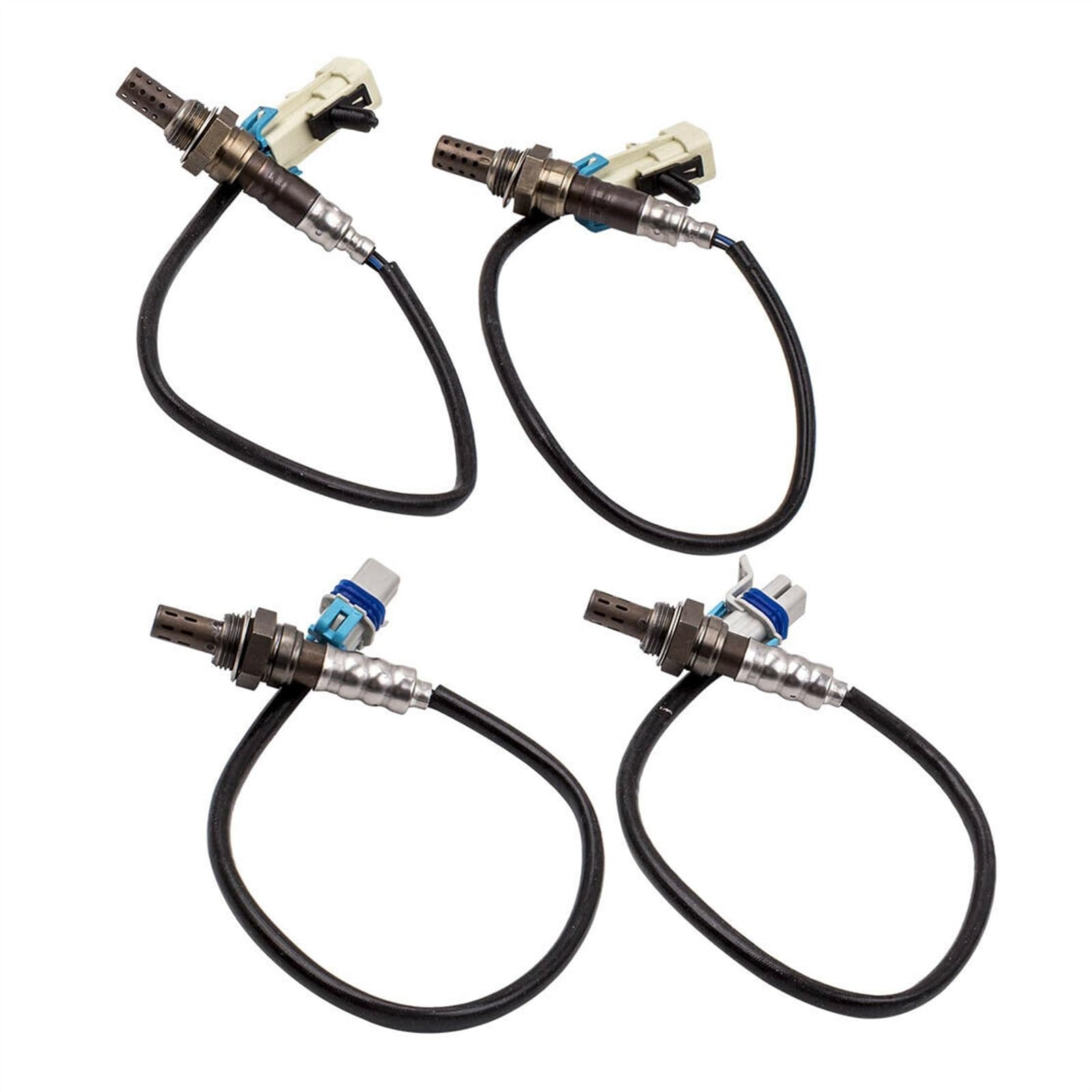 Capteur Lambda Compatible avec Chevrolet pour Avalanche pour Silverado pour Suburban pour Tahoe 12609457 12611165 92457789 4 Pièces Capteur D'oxygène O2 Voiture Capteur Rapport Air-Carburant