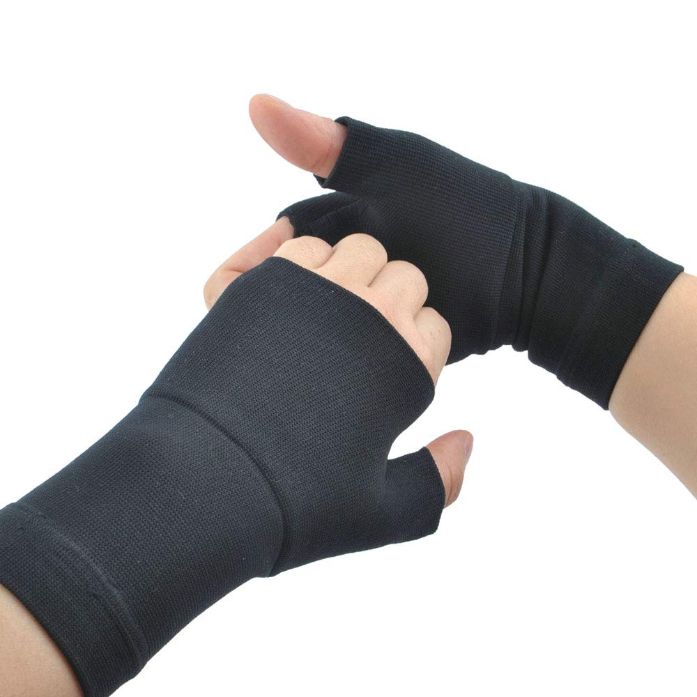 Compression Wrist Brace Wrist Support Thumb Compression Arthritis Gloves for Carpal Tunnel Pain Relief Fingerless Gloves for Women