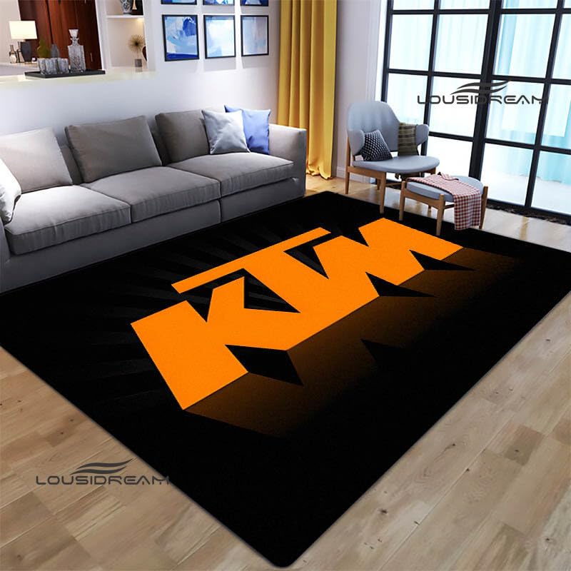 BAAROO K-T-M Motorrad Logo Bedruckt Flanellteppich Rutschfester Teppich Mode Yogamatte Outdoor...
