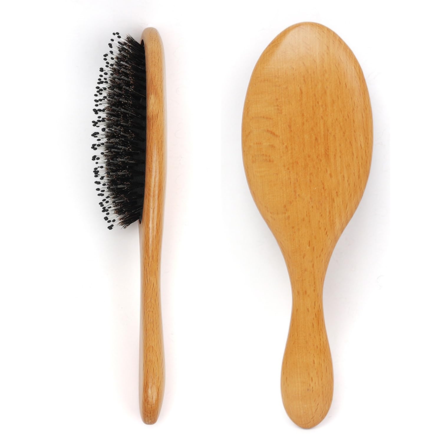 Cepillo para el Cabello con Peine de Masaje, Cepillo antiestático para desenredar cerdas de jabalí, no más cepillos para el Cabello enredado para Cabello Natural Largo, Grueso, Fino y Rizado
