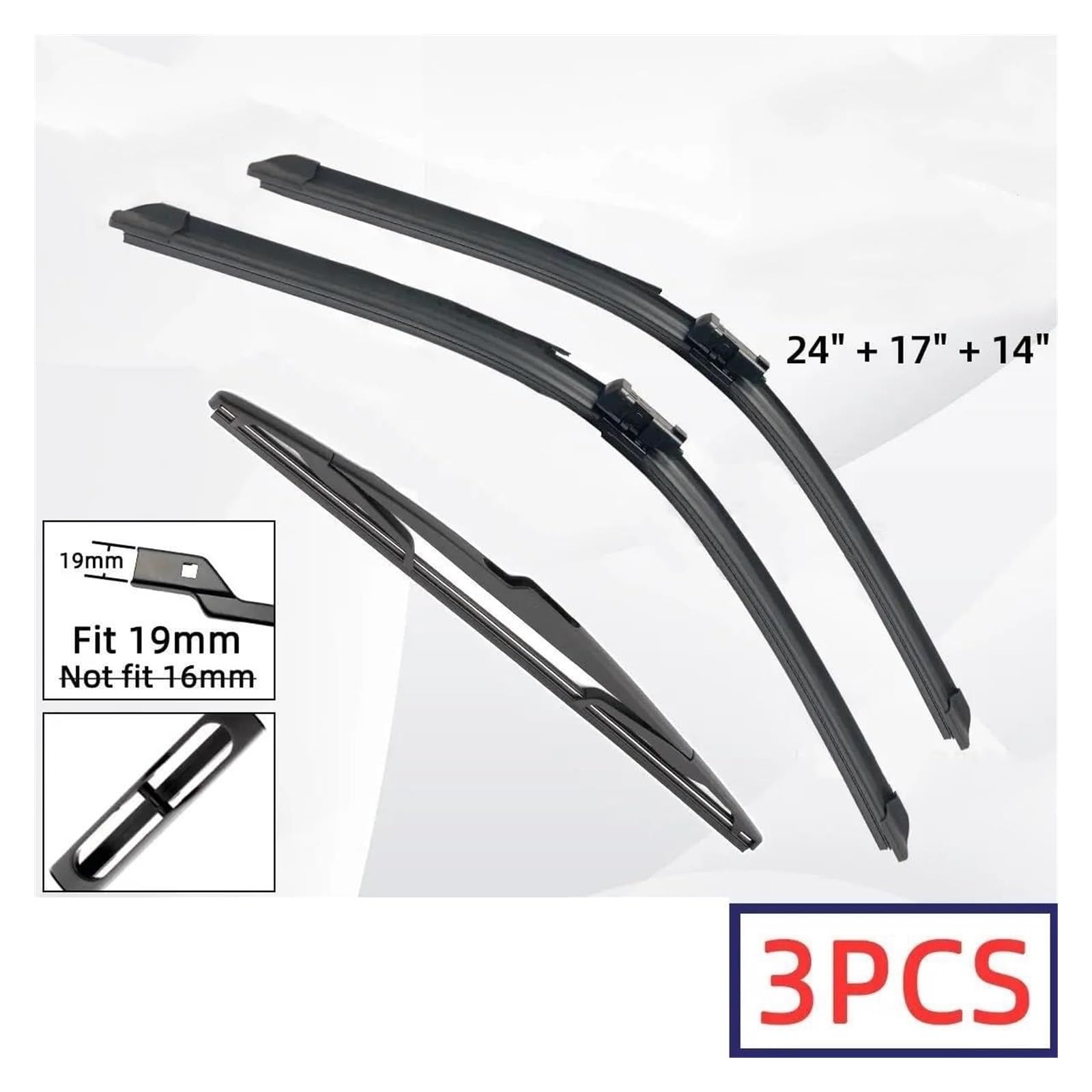 Tergiscristallo Per Berlingo K9 2018-2021 24 "+17"+14" Auto Anteriore Spazzole Tergicristallo Parabrezza(6 wipers)