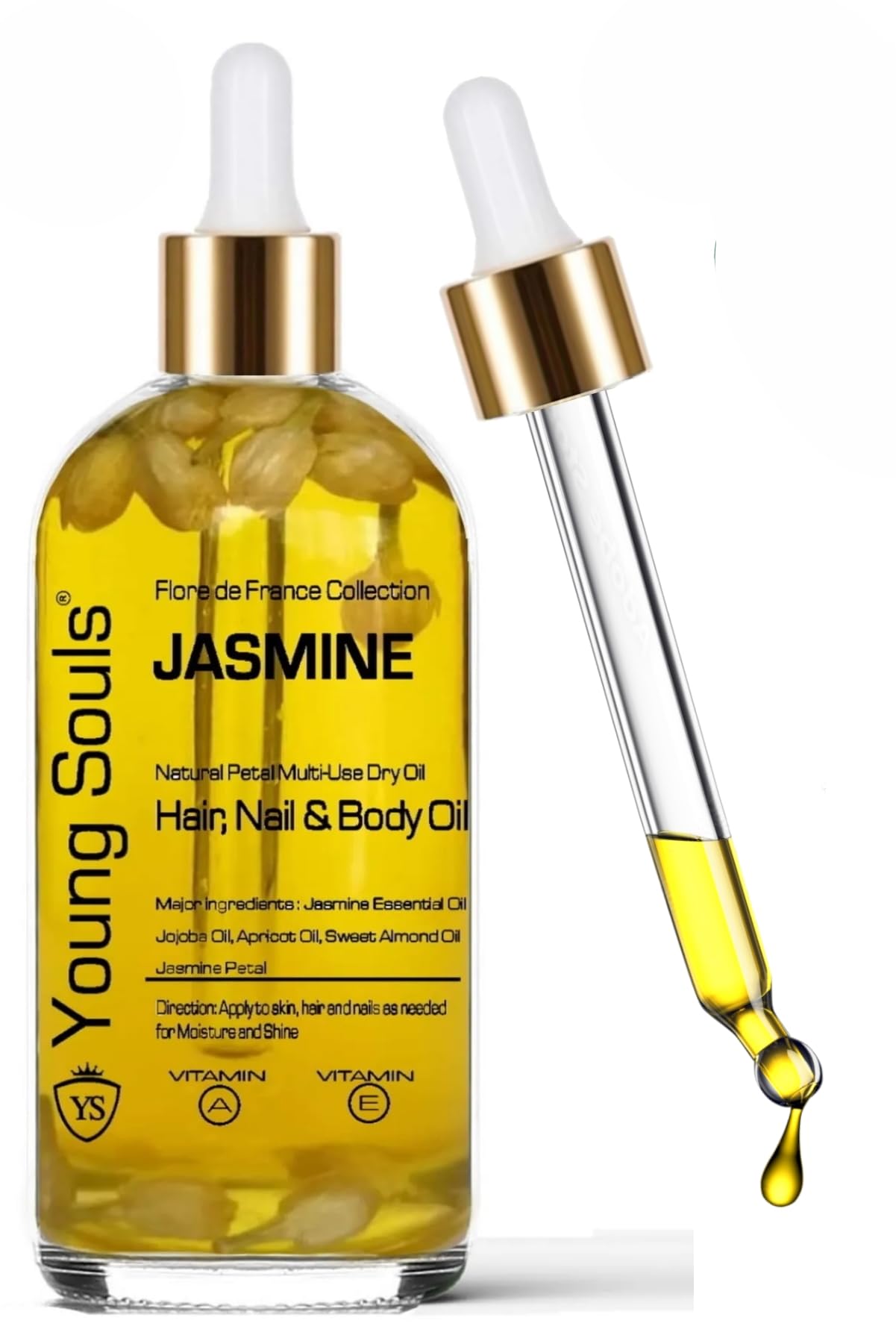 Young Souls Aromatherapy Jasmine Multi Use Oil Yasemin Yüz Saç Tırnak & Vücut Bakım Kuru Yağ 100 ml