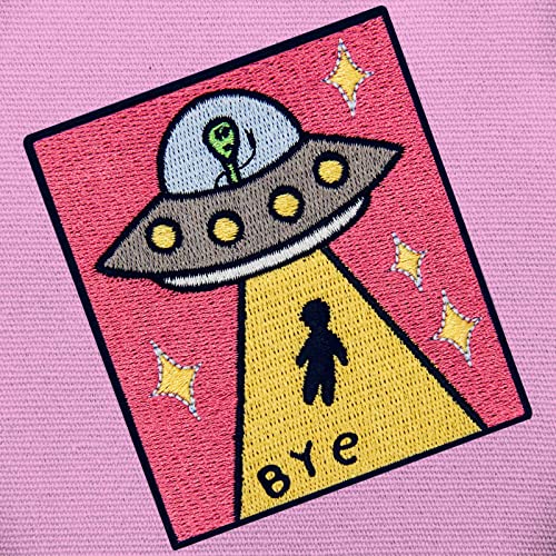 Zegins P1156USR Bye Earth Ufo X-File Patch Embroidered Applique Badge Iron thumb #2