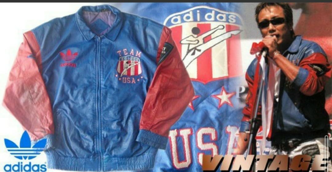 Amazon.co.jp: 長渕剛 武道人 アディダスヴィンテージレザー Sサイズ  