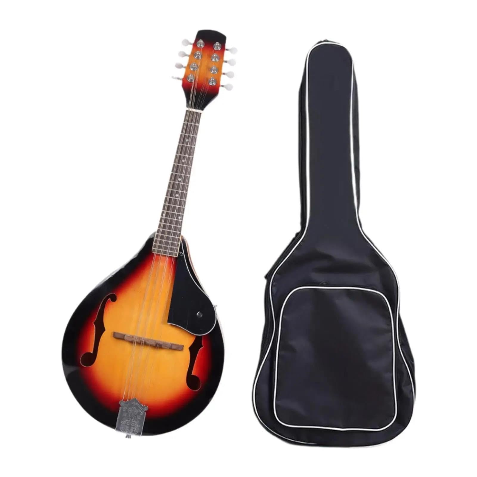 Instrument Mandolinowy 8-strunowa Mandolina Akustyczna Profesjonalny Instrument Smyczkowy O Pięknym Brzmieniu Instrument Dla Początkujących Dorosłych