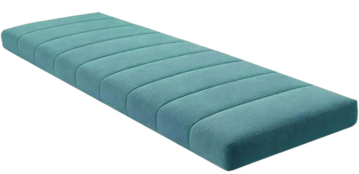 SDNAM Indoor/Outdoor Bench Cushion – 4.5 cm / 1.8 in thick – Non-Slip Seat Pad for Bay Windows, Garden Patio, Long Chairs, Swings & Porch Furniture(7@,40x40cm/16x16in)