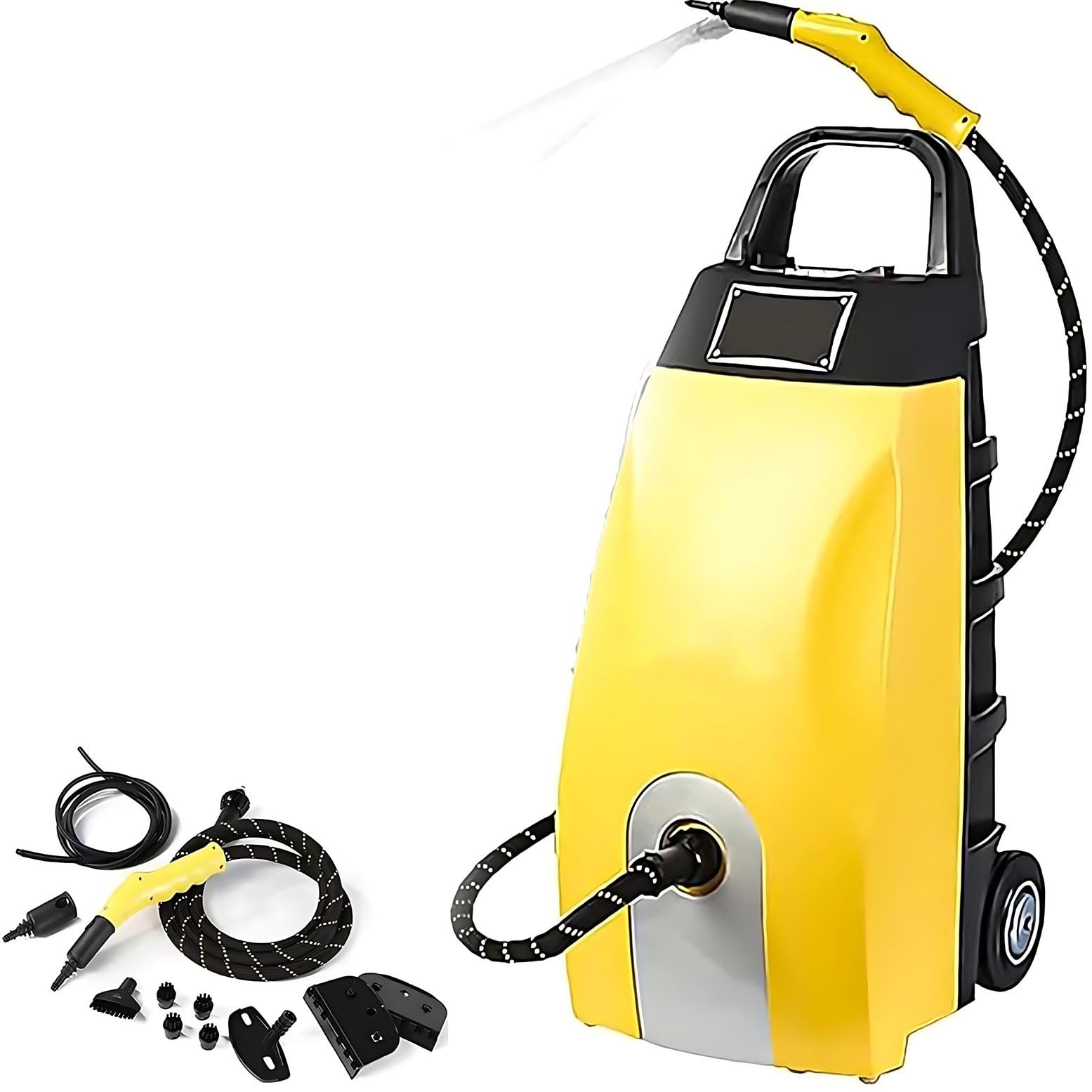 3 5L Handheld Steam Cleaner 2500W High Pressure Steam Washer Jet Washer with Accessories 40s Heat Up for