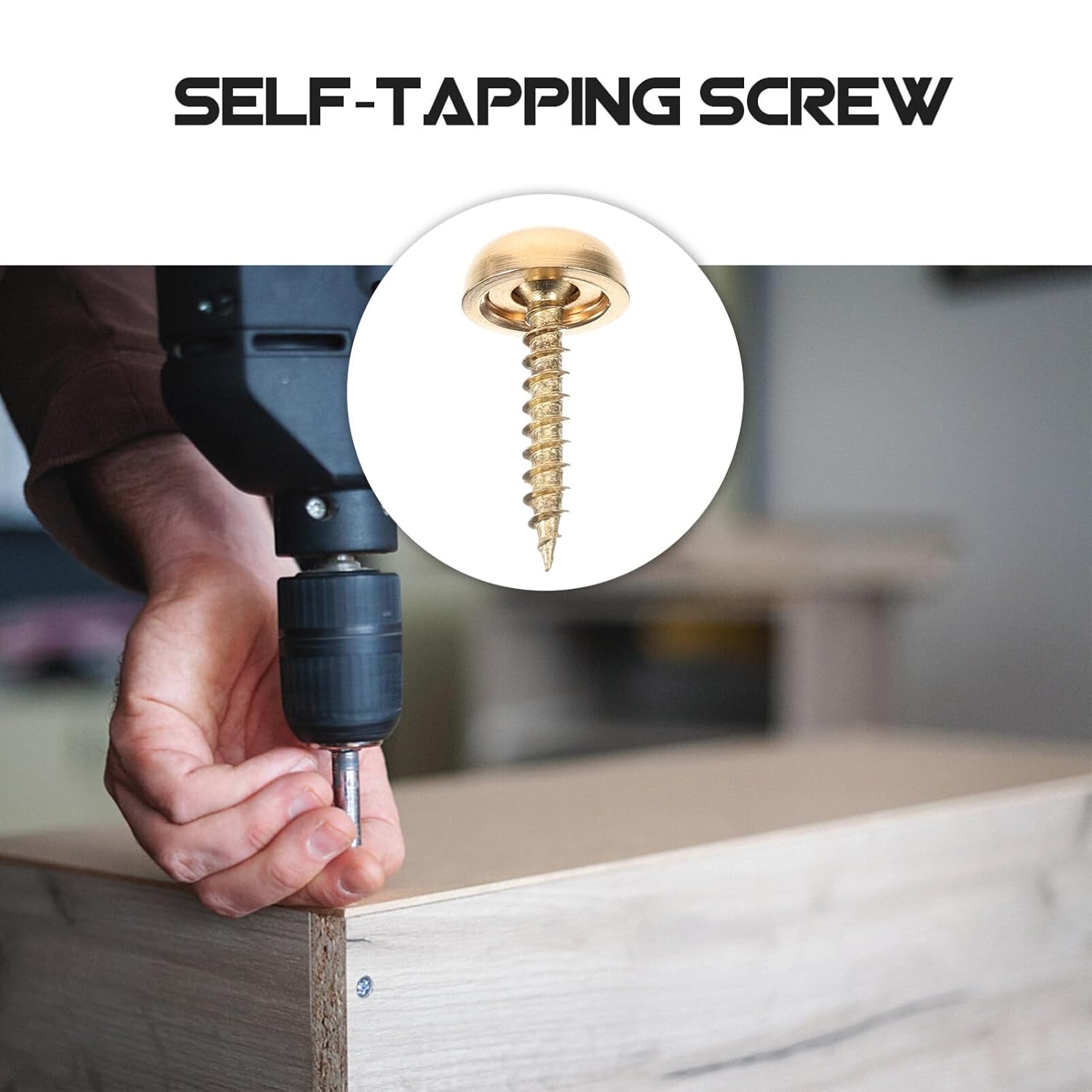 8pcs Brass Decorative Screw Caps for Mirror and Furniture