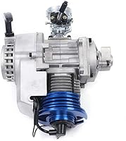 Vista 7 de Motor de motor, 49 CC 50 CC de 2 tiempos de carreras, motor completo de arranque motorizado, kit de motor de bicicleta motorizada, para mini