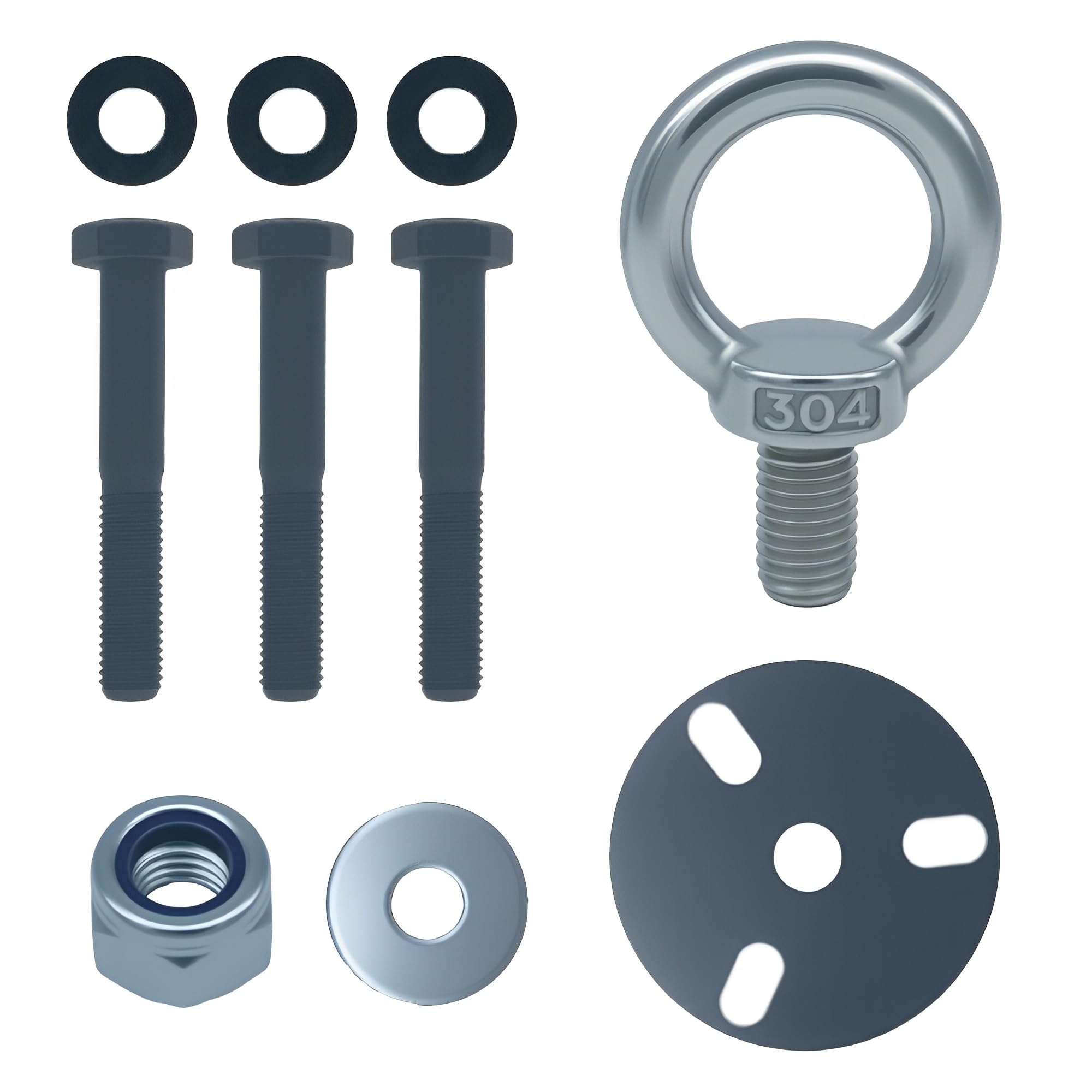 JEYPSHQP Outboard Engine Lifting Ring Tool with Adapter and Ring - Compatible with Evinrude/Johnson/BRP ETEC Engines