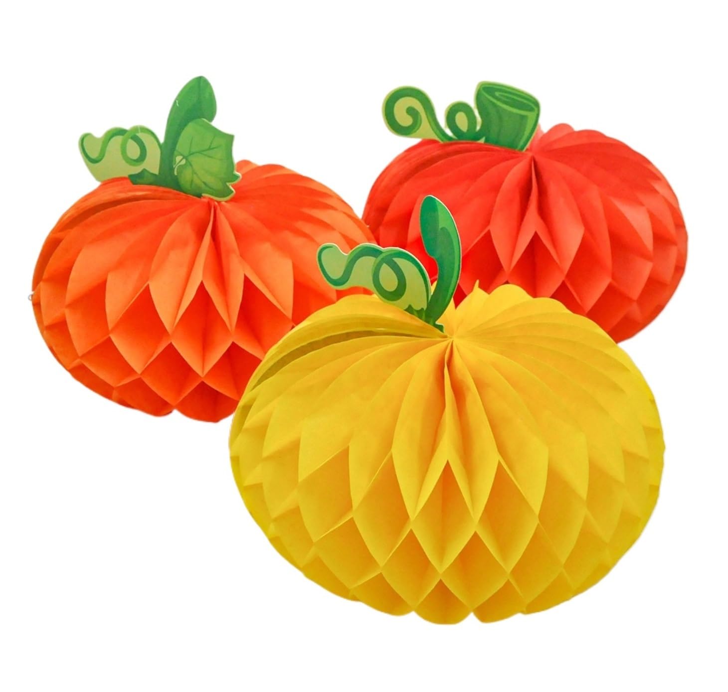 Lanterna, Set di 3 lanterne carta a forma zucca