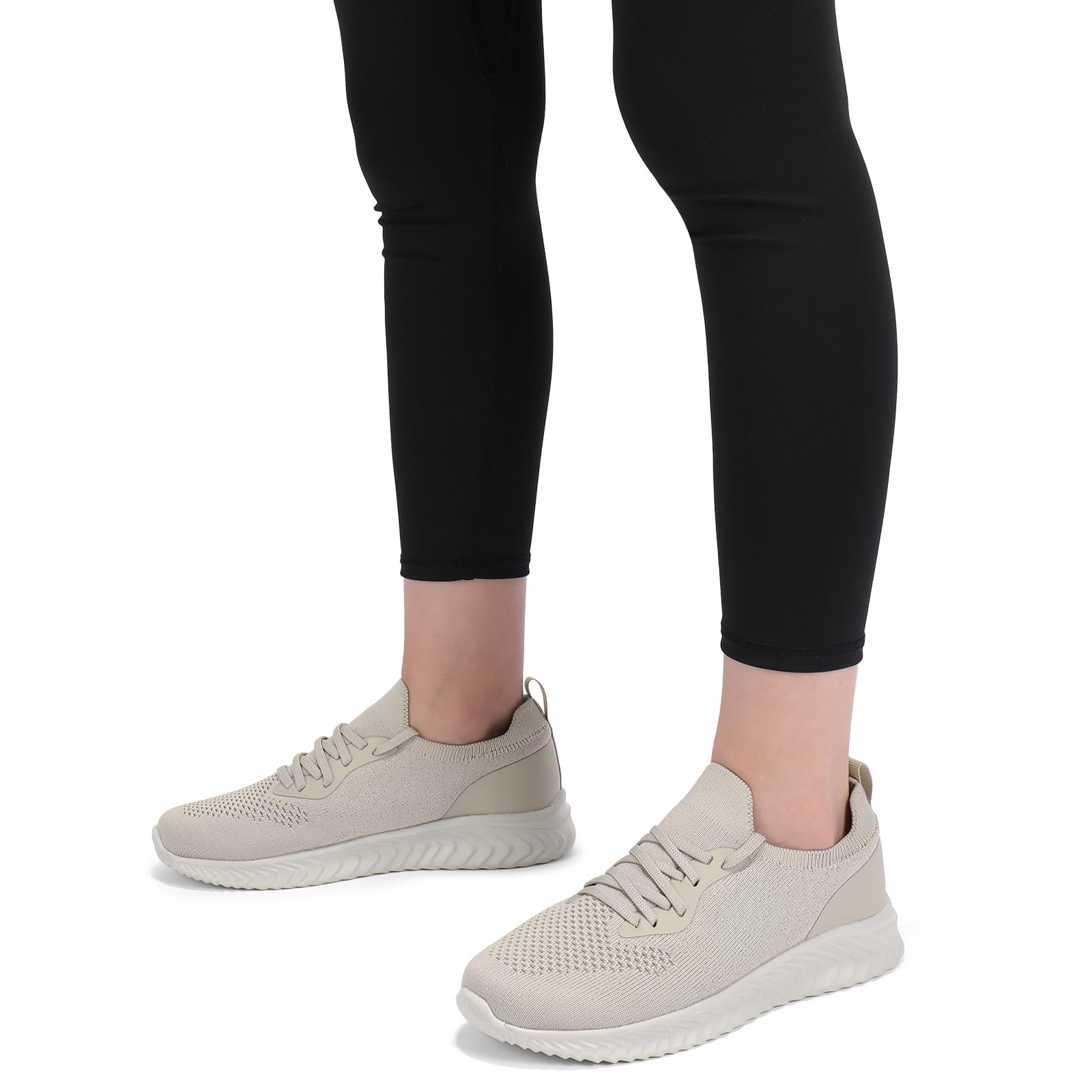 HKR Scarpe da basket da donna comode da corsa marcia sport casual fitness sneakers, grigio, 42 EU