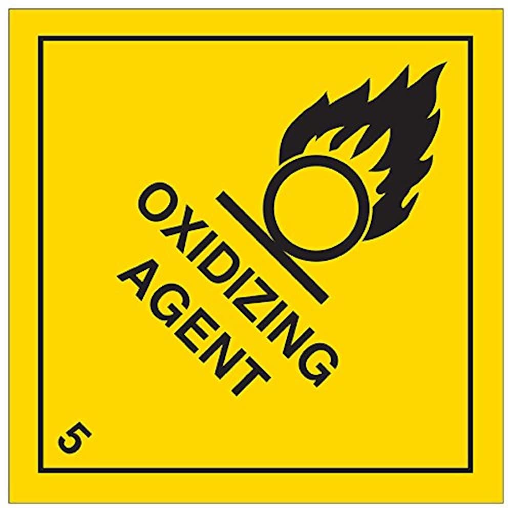 vsafety 6d009af-s Gas compresso diamanti di avvertimento segno, vinile autoadesivo, quadrato, 100 mm x 100 mm, Nero/Verde